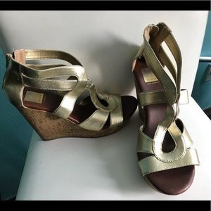 Gold 8.5 Dolce Vita Wedges.